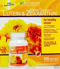 trunature Vision Complex Lutein 25mg & Zeaxanthin 5mg, 140, 280 or 420 Softgels