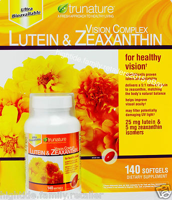 trunature Vision Complex Lutein 25mg & Zeaxanthin 5mg, 140