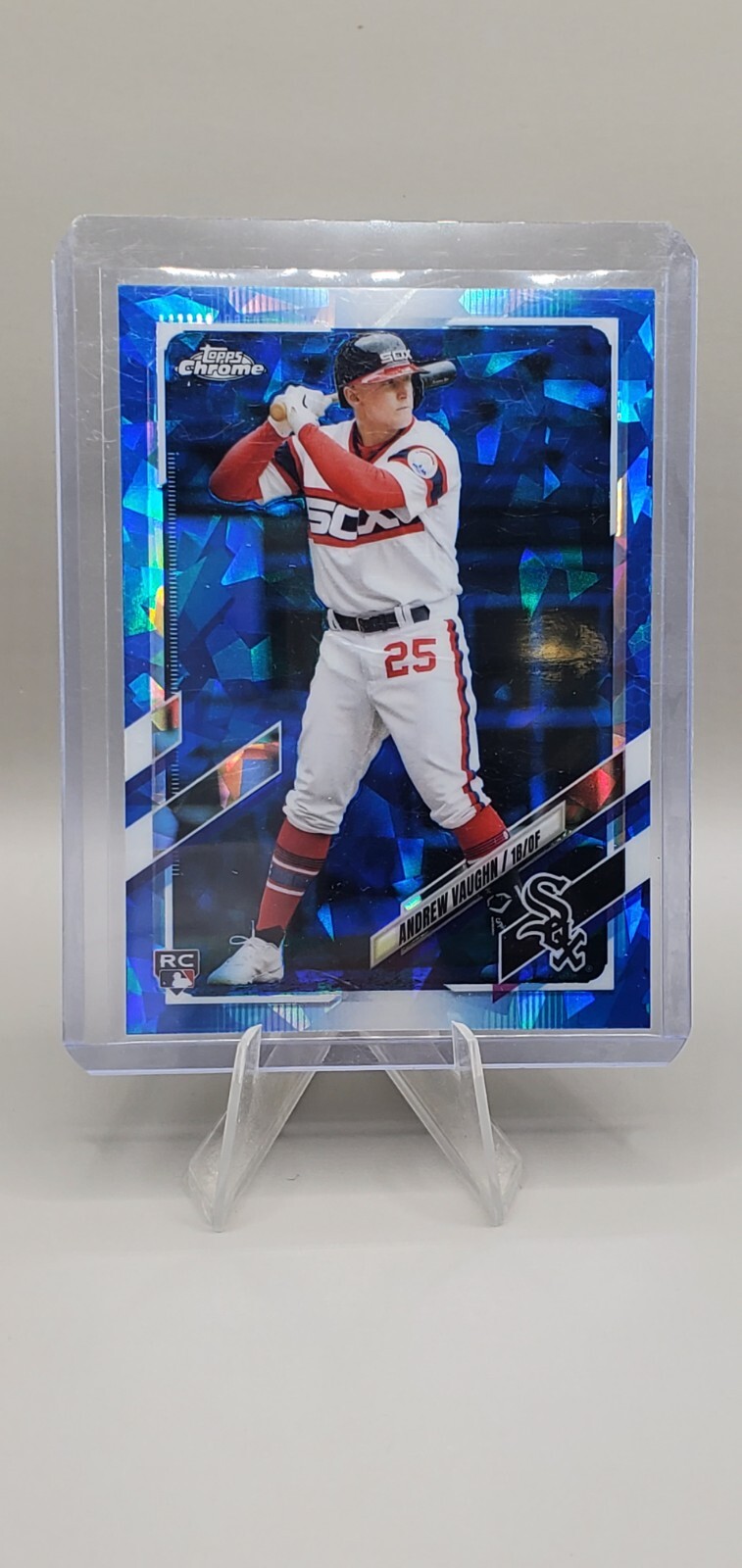 2021 Topps Chrome ANDREW VAUGHN Sapphire Refractor #US312 WHITE SOX