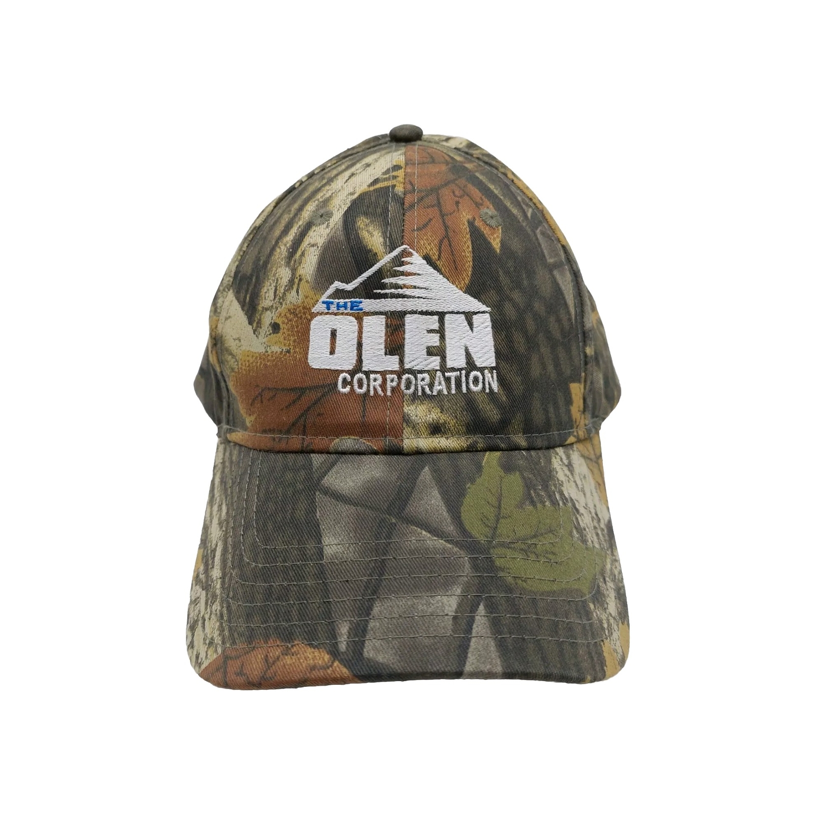 The Olen Corp Hat Strapback Camo White Embroidered