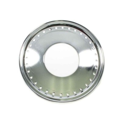 Aero Wheels 54-500000 1 Piece Chrome Mud Buster 15in Wheels Bead Lock Aluminum