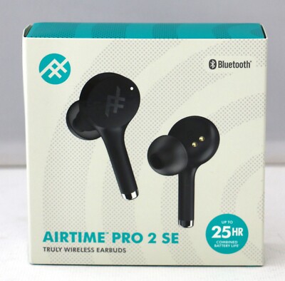 Airtime Pro SE Wireless Earbuds Wireless Charging Pad BLACK NEW in BOXES