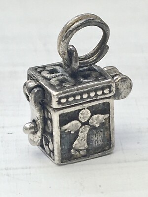Sterling Silber 925 Engel Gebetsbox Erinnerung Andenken