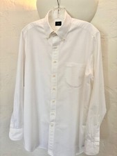 SID MASHBURN White OXFORD Cloth BUTTON-DOWN C...