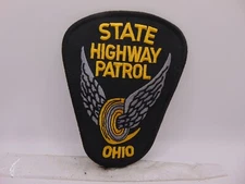 Vintage Obsolete Embroidered Patch Highway Patrol State Ohio Oh Wings