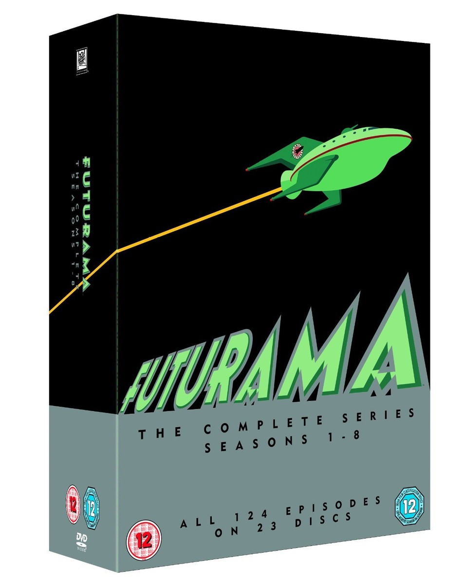 FUTURAMA THE COMPLETE SERIES COLLECTION 1-8 DVD BOX SET 23 DISCS