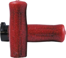 Avon Sparkle Red Old School Rubber Hand Grips 1in for 1980-2024 Harley Davidson