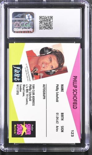 Phillip Schofield #123 CGC 8 Pro Set SuperStars MusiCards 1991 UK Edition - Picture 2 of 2