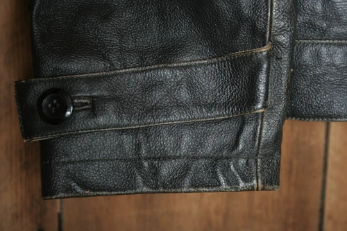 DECODED Brown Leather Fleece Lined Motorcycle Jacket Men's Sz. XL image 6