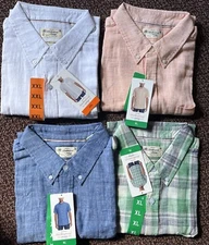 Weatherproof Vintage Linen-Cotton SS  Woven Shirt Various Colors& Sizes 1573805