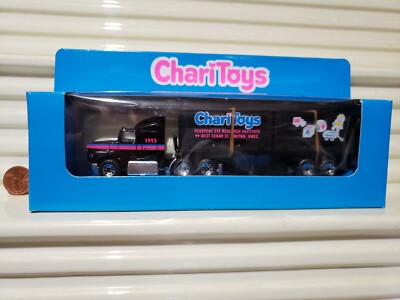 MATCHBOX CHARI TOYS Convoy CY109 Black Ford Aeromax SCHEPENS EYE INSTITUTE Truck