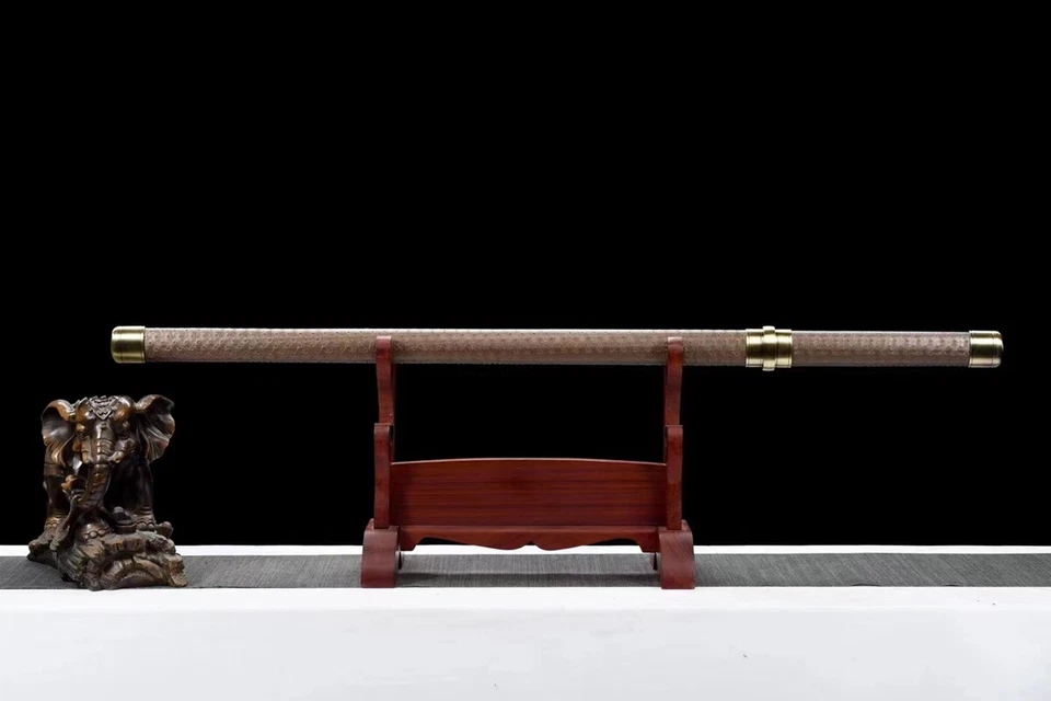 Espada china lista para la batalla espada ancha Dao afilada 1095 hoja de acero al carbono sable OK Foto 2 de 4