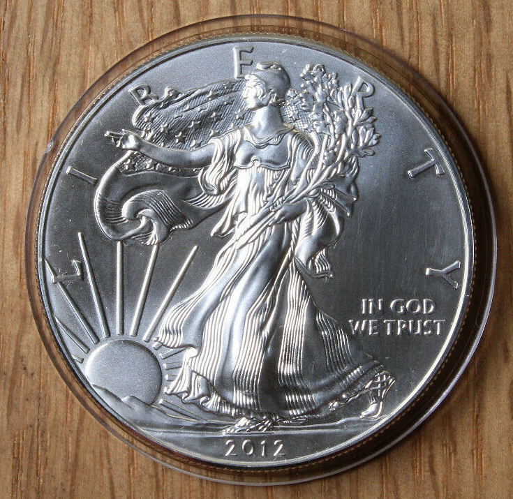 2012 Silver American Eagle $1 - BU - Brilliant Uncirculated - In