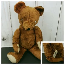 Gund Stuffed TEDDY BEAR Animal 11" J. SWEDLIN INC GUND Articulating Arms VTG