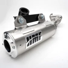 HMF Racing Brushed Titan SS Exhaust Polaris Back RZR Pro XP | 4 2020-2022+