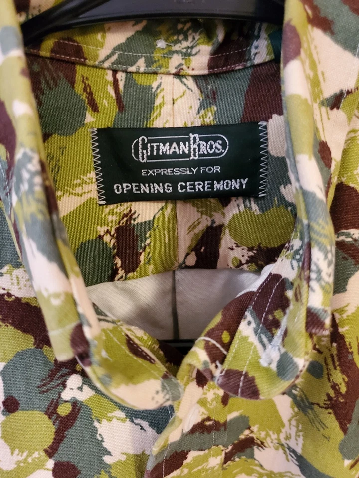 OPENING CEREMONY X GITMAN BROS Short Sleeve button up sz XS Excellent Shirt - Image 2 of 4