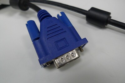 SVGA D-Sub 12-poliger Stecker auf SVGA D-Sub 12-poliger Stecker schwarz Monitorkabel Copartner