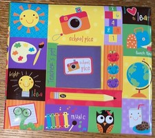 Tapestry Gibson 8x9.5 Complete Pre-Designed Scrapbook Album Pre School-8th Grade