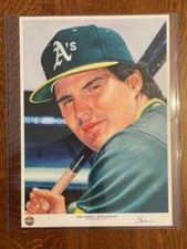 Topps Living Set 10x14 FINE ART PRINT - JOSE CANSECO #1/1 - Seto - Artist Signed