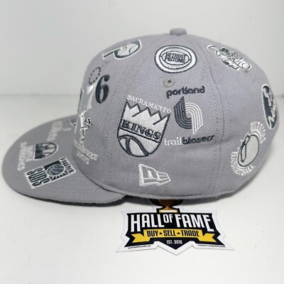 Vintage New Era NBA Hardwood Classics Throwback Logos Fitted
