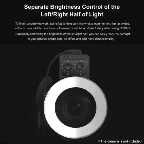 Godox RING72 Macro ED Ring Light with 8 Adapter Ring For Canon Nikon Sony Pentax - Picture 10 of 13