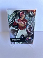 2023 Bowman Platinum Ice Foil Justin Boyd Top Prospects #TOP-65 Cincinnati Reds