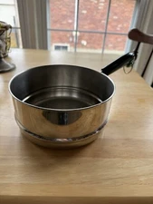 Vtg Revere Ware Stainless Steel Steamer/Strainer Insert FITS 7.25" 2 & 3 Qt Pan