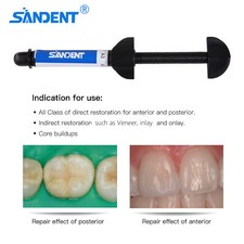Universal Dent Light Cure Nano Hybrid Composite Dental Resin - 4.5 g A3 Shade