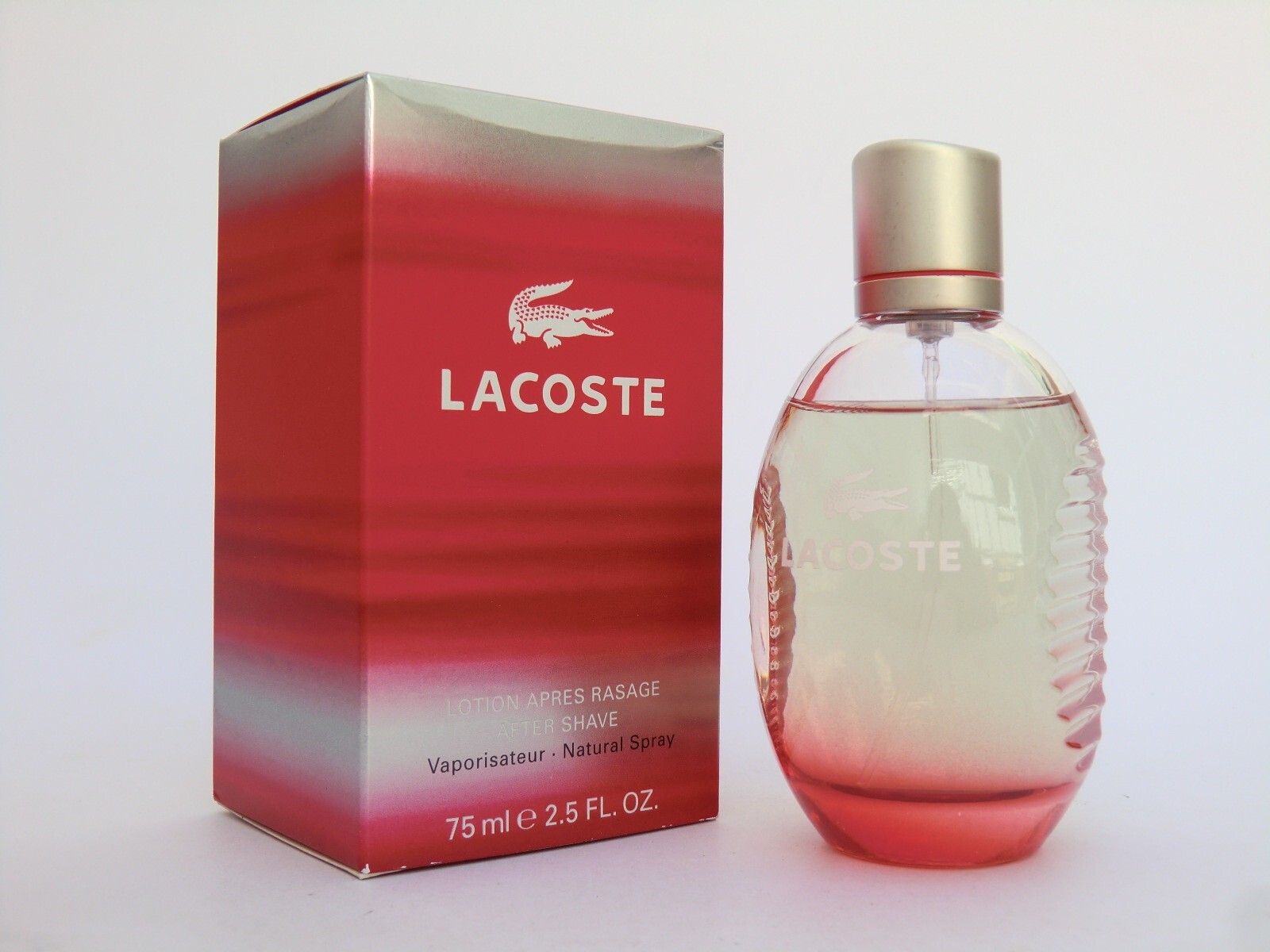 Lacoste Style In Play "RED" AFTER-SHAVE Lotion Nat Spray 75ml - 2.5 Oz NIB OVP