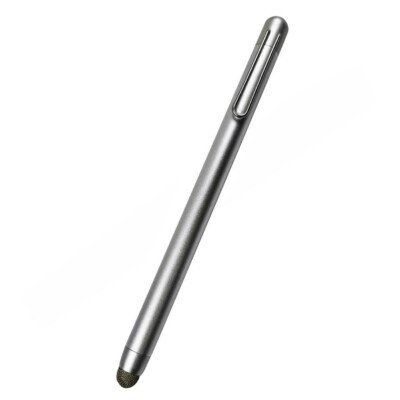 STYLUS TOUCH SCREEN PEN FIBER TIP ALUMINUM LIGHTWEIGHT SILVER COLOR for TABLETS