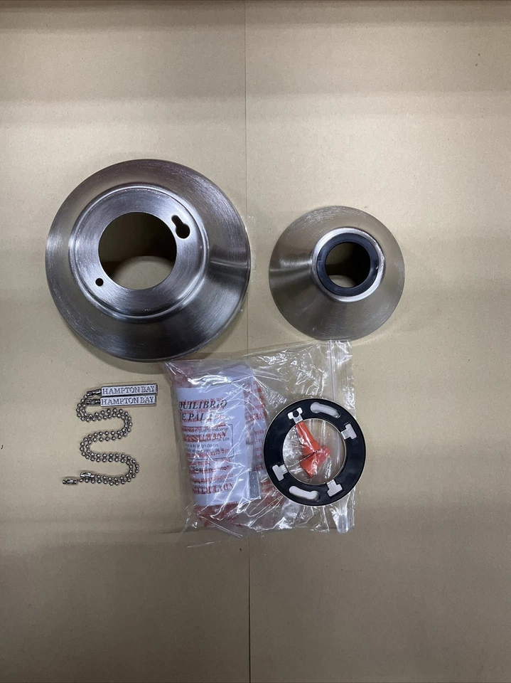 Menage 52 in LED Low Profile Brushed Nickel Ceiling Fan Canopy Part(s) Only 567 - Image 3 of 3