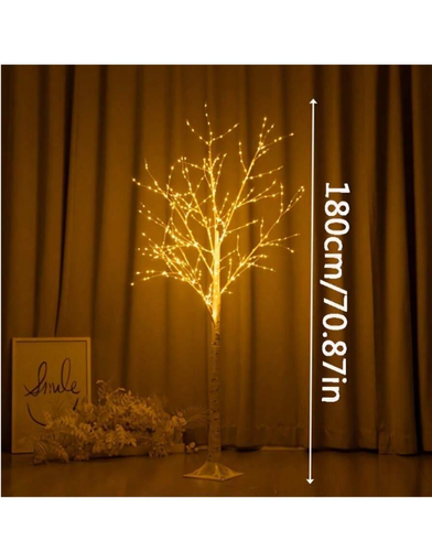 Lampe de sol arbre de bouleau à 400 LED lumineux - Imagen 2 de 11
