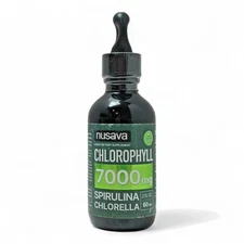 4-in-1 Vegan Chlorophyll Drops 7000mg 2oz - Energy, Immune, Gut, Skin, Spirulina
