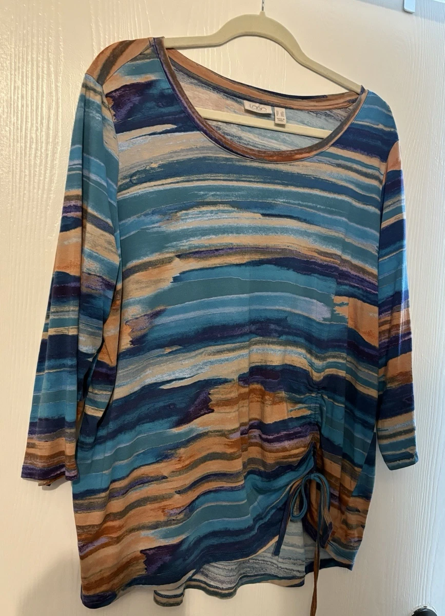 Cotton LOGO by Lori Goldstein Plus Tops for Women for sale | eBay