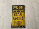 VINTAGE STAR NAPTHA WASHING POWDER PORCELAIN PUSH BAR