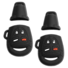 2 Key Fob Remote Skin Shell Case Cover Replacement for Saab LTQSAAM433TX