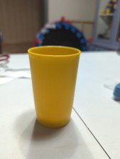 VTG Tupperware Bright Yellow Tumbler Made In USA 1320-6 F 6oz