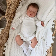 19In Real Reborn Sleeping Baby Dolls Lifelike Newborn Vinyl Doll US Stock