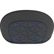 Saddlemen Mini Contour Sissy Bar Pad - Tri-Gripper - Blue Stitch 061021101
