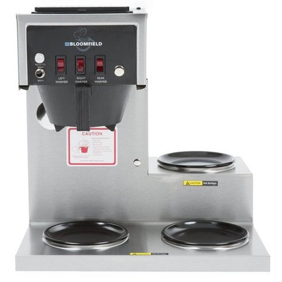 Bloomfield 8573D3 Single Coffee Brewer for Decanters with 3 Warmers, Automati...
