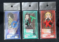 Demon Slayer Kimetsu no Yaiba Acrylic Stand Set Giyu Tanjiro Rengoku