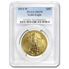 2014-W 1 oz Burnished Gold Eagle MS-70 PCGS