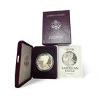 1991 S American Silver Eagle PROOF 1 Oz Silver - Coin & Box & COA
