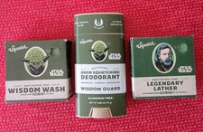 Dr. Squatch Wisdom Guard  deodorant Set With 2 Star Wars Briccs