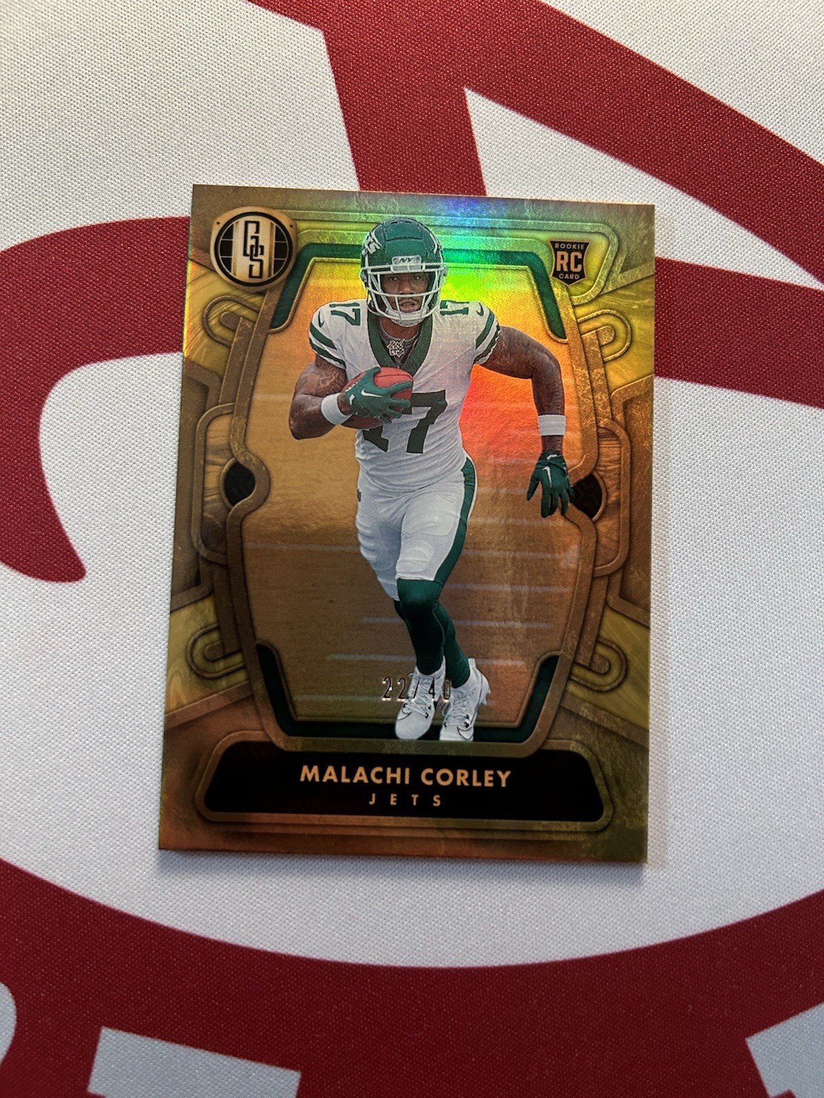 2024 Panini Gold Standard - Rookies Malachi Corley #143 Citrine /40 (RC) Jets