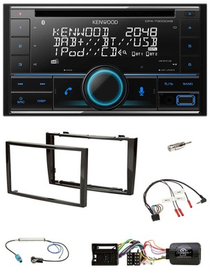 Kenwood CD 2DIN DAB USB Lenkrad Bluetooth Autoradio für Peugeot 308 2007-09 40-P