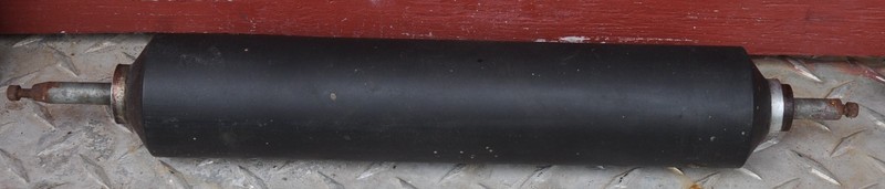 Vintage 1 ROLLER 14.5 total 10"X 2"Rubber letterpress printing press