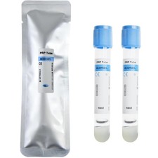 10Pcs 10ml Tubes Anticoagulant & Separation Gel Red/Silver/Clear Sterile Package