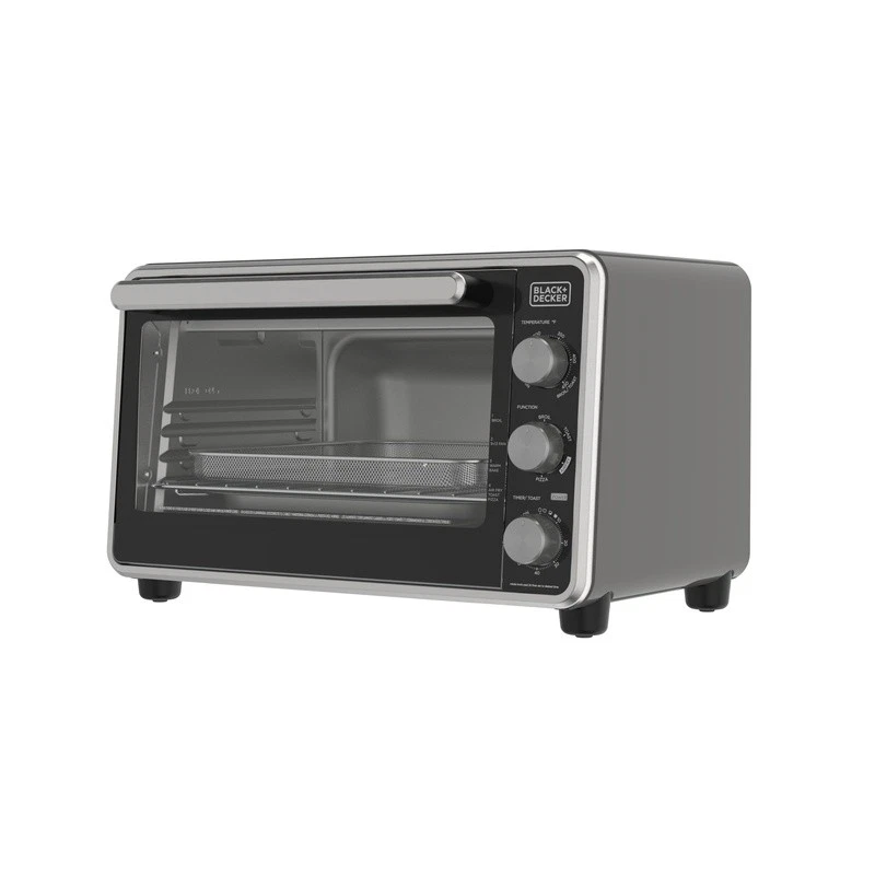 6-Slice Air Fry Toaster Oven Convection Bake Broil Toast Easy Cleanup 1500W New