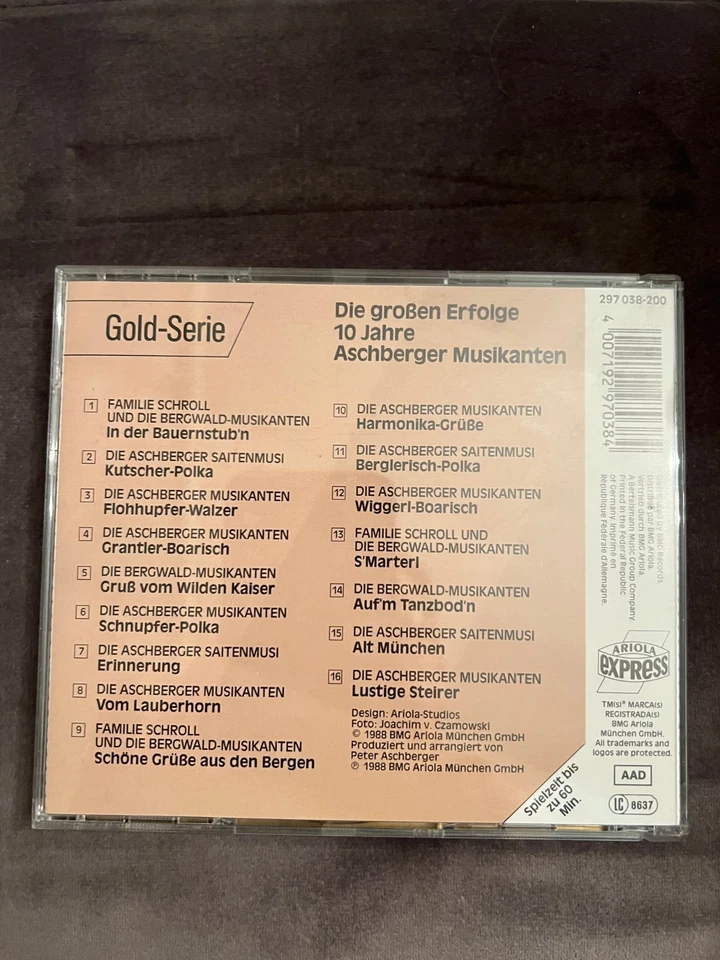 10 Jahre-Die großen Erfolge von Aschberger Musikanten | CD | Zustand gut - Bild 2 von 2